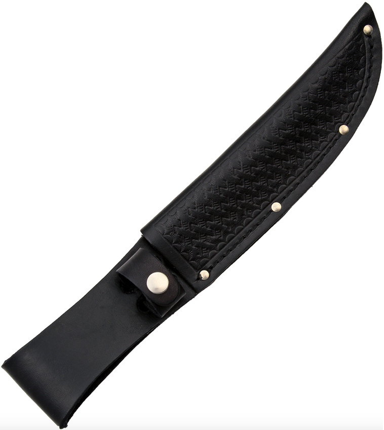 Knife Sheath Black Leather Sheath 6 inches